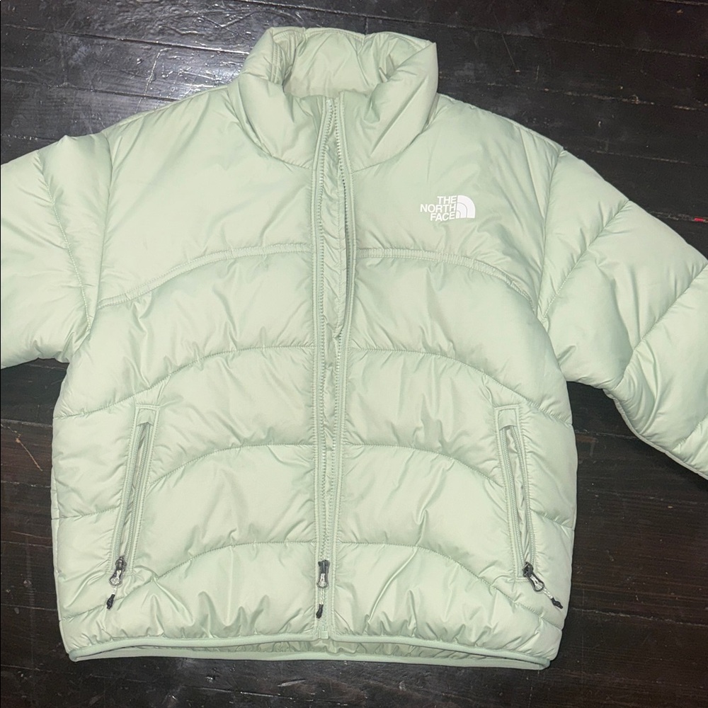 The North Face Mint Green Puffer Jacket